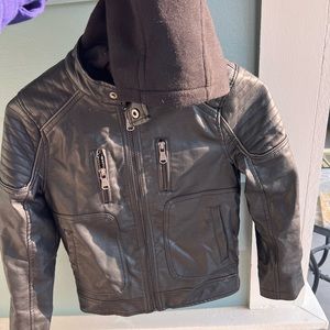 Boys faux leather jacket, size 8